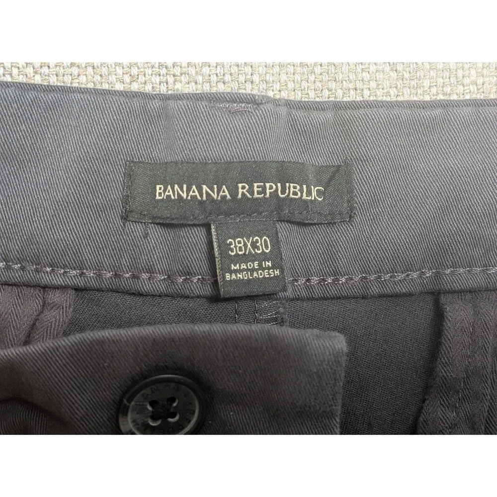 Banana Republic Pants Men's 38x30 Dark Gray Cotton Stretch Chinos